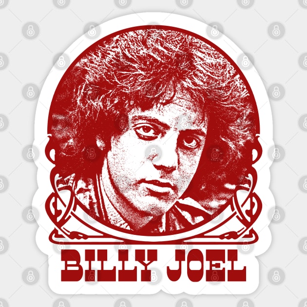 Billy Joel / / Retro Style Faded Look Design Sticker by DankFutura